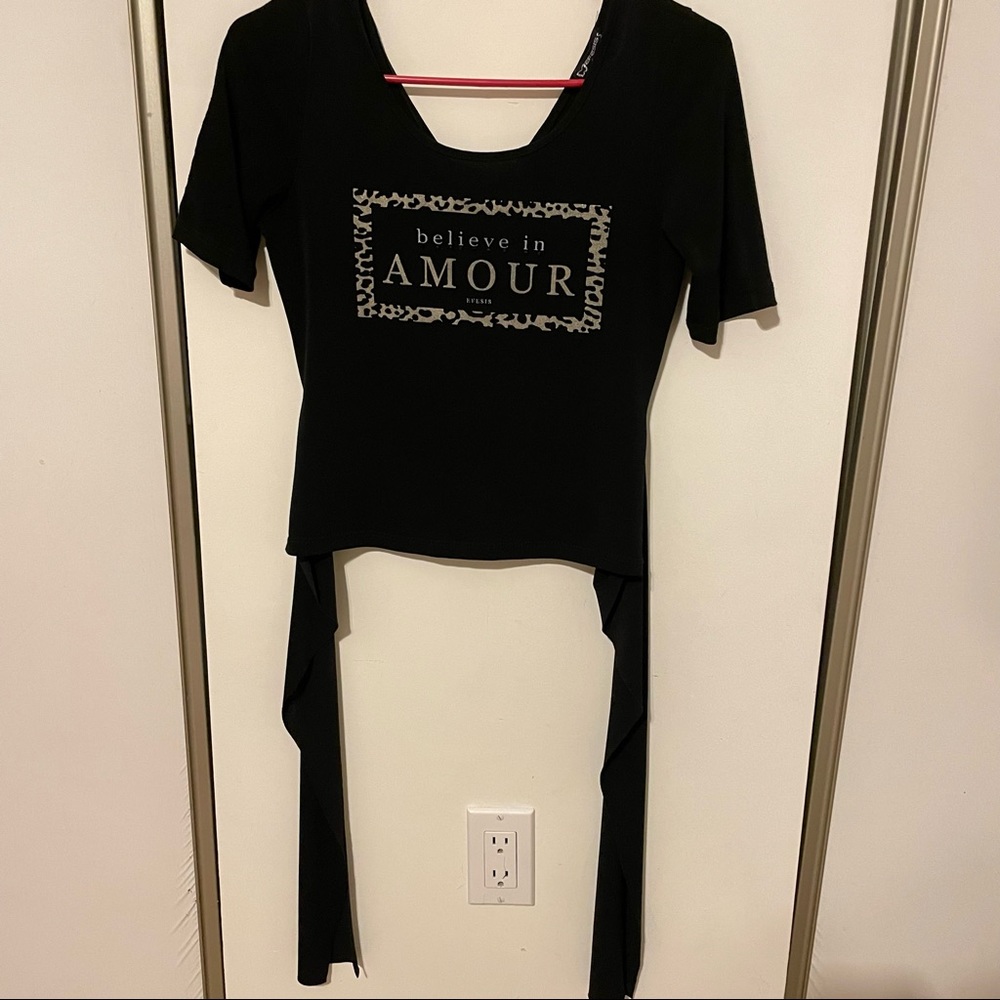 Black crop top